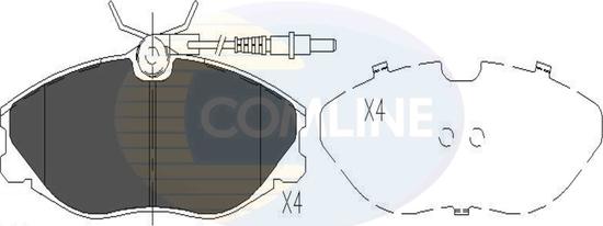 Comline CBP11129 - Kit pastiglie freno, Freno a disco autozon.pro