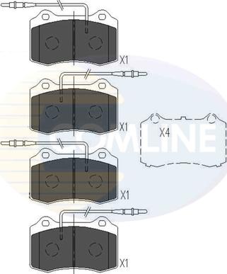 Comline CBP11227 - Kit pastiglie freno, Freno a disco autozon.pro