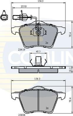 Comline CBP1885 - Kit pastiglie freno, Freno a disco autozon.pro