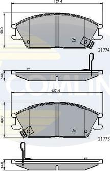 Comline CBP3922 - Kit pastiglie freno, Freno a disco autozon.pro