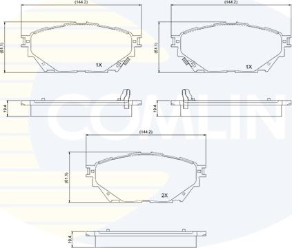 Comline CBP34013 - Kit pastiglie freno, Freno a disco autozon.pro