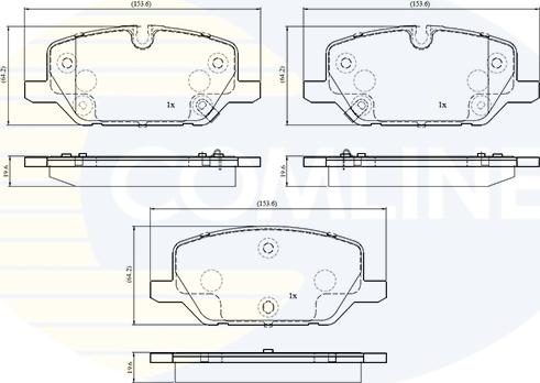 Comline CBP34025 - Kit pastiglie freno, Freno a disco autozon.pro