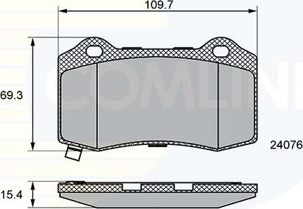 Comline CBP36065 - Kit pastiglie freno, Freno a disco autozon.pro