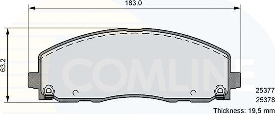 Comline CBP36103 - Kit pastiglie freno, Freno a disco autozon.pro