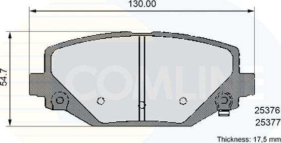 Comline CBP36102 - Kit pastiglie freno, Freno a disco autozon.pro