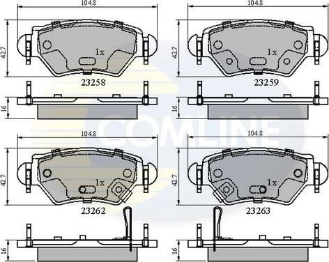 Comline CBP31504 - Kit pastiglie freno, Freno a disco autozon.pro