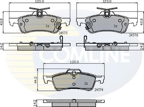 Comline CBP31657 - Kit pastiglie freno, Freno a disco autozon.pro