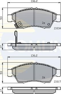 Comline CBP31125 - Kit pastiglie freno, Freno a disco autozon.pro