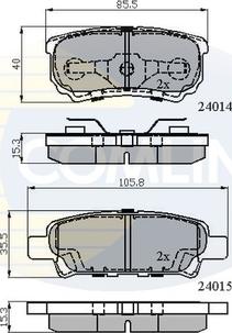 Comline CBP31290 - Kit pastiglie freno, Freno a disco autozon.pro