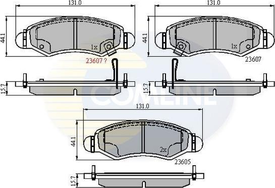 Comline CBP31297 - Kit pastiglie freno, Freno a disco autozon.pro