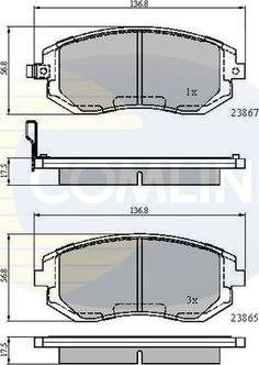 Comline CBP31208 - Kit pastiglie freno, Freno a disco autozon.pro