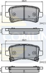 Comline CBP31795 - Kit pastiglie freno, Freno a disco autozon.pro