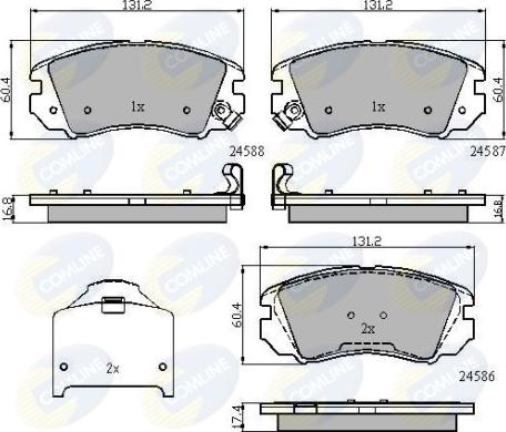 Comline CBP31776 - Kit pastiglie freno, Freno a disco autozon.pro