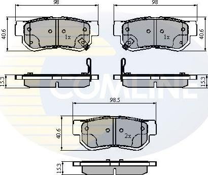 Comline CBP3879 - Kit pastiglie freno, Freno a disco autozon.pro