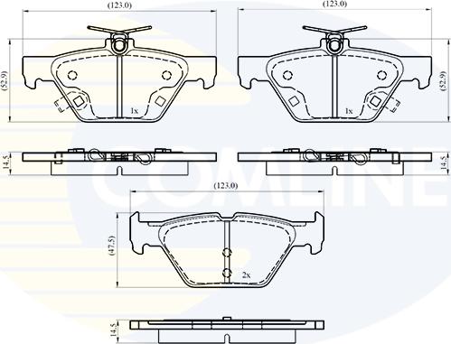 Comline CBP33651 - Kit pastiglie freno, Freno a disco autozon.pro