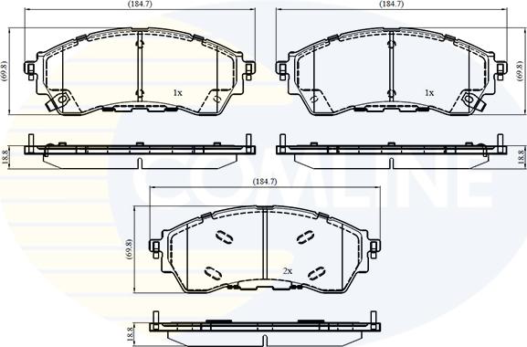 Comline CBP33067 - Kit pastiglie freno, Freno a disco autozon.pro