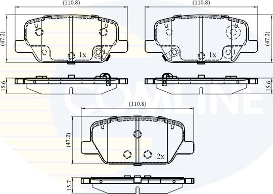 Comline CBP33297 - Kit pastiglie freno, Freno a disco autozon.pro