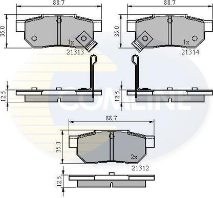 Comline CBP3242 - Kit pastiglie freno, Freno a disco autozon.pro