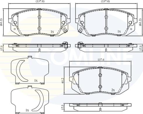 Comline CBP32529 - Kit pastiglie freno, Freno a disco autozon.pro