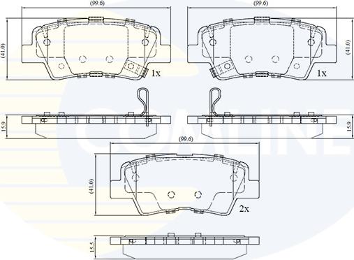 Comline CBP32694 - Kit pastiglie freno, Freno a disco autozon.pro