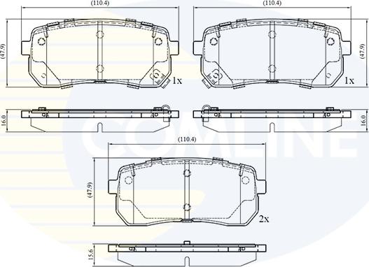 Comline CBP32693 - Kit pastiglie freno, Freno a disco autozon.pro