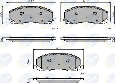 Comline CBP32003 - Kit pastiglie freno, Freno a disco autozon.pro