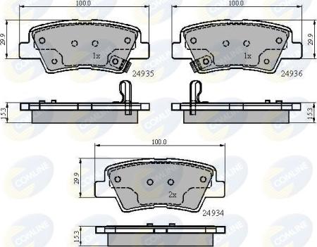 Comline CBP32023 - Kit pastiglie freno, Freno a disco autozon.pro