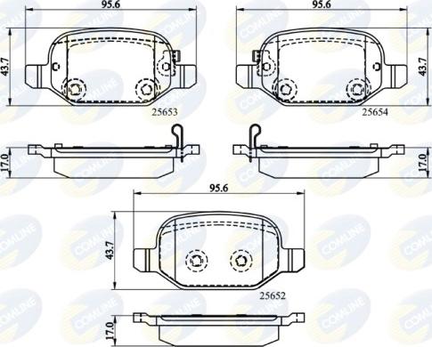 Comline CBP32139 - Kit pastiglie freno, Freno a disco autozon.pro