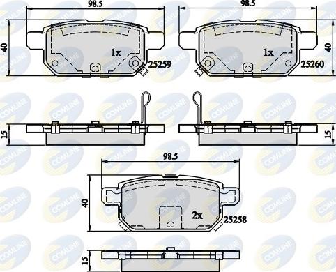 Comline CBP32128 - Kit pastiglie freno, Freno a disco autozon.pro