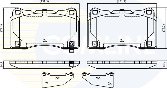 Comline CBP32859 - Kit pastiglie freno, Freno a disco autozon.pro