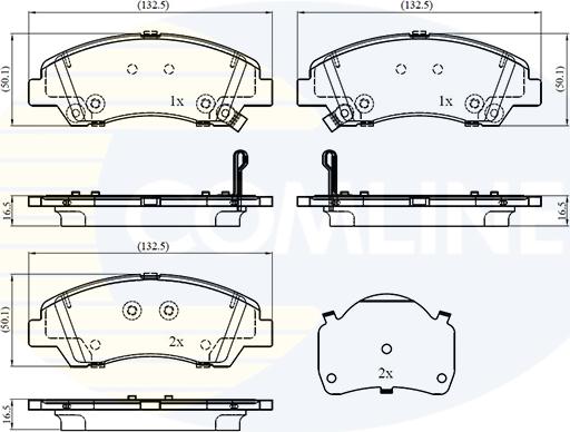 Comline CBP32866 - Kit pastiglie freno, Freno a disco autozon.pro