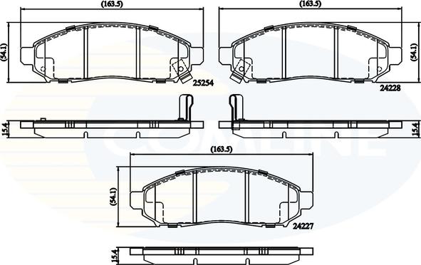 Comline CBP32336 - Kit pastiglie freno, Freno a disco autozon.pro