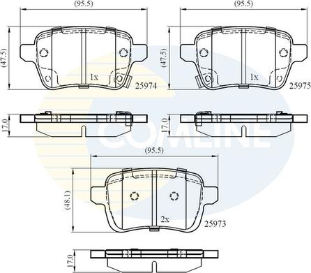 Comline CBP32299 - Kit pastiglie freno, Freno a disco autozon.pro