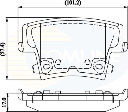 Comline CBP32216 - Kit pastiglie freno, Freno a disco autozon.pro