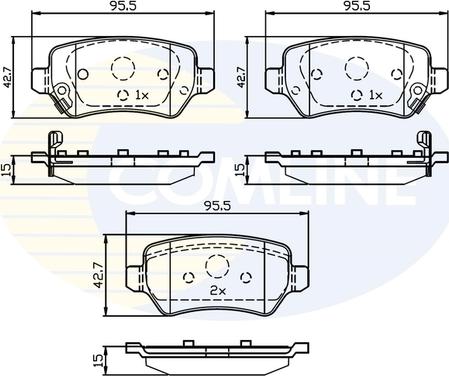 Comline CBP32239 - Kit pastiglie freno, Freno a disco autozon.pro