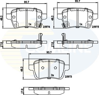 Comline CBP32279 - Kit pastiglie freno, Freno a disco autozon.pro