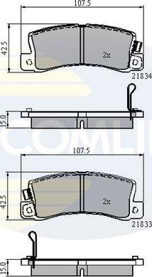 Comline CBP3747 - Kit pastiglie freno, Freno a disco autozon.pro