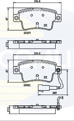 Comline CBP21528 - Kit pastiglie freno, Freno a disco autozon.pro