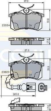 Comline CBP2797 - Kit pastiglie freno, Freno a disco autozon.pro