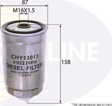 Comline CHY13013 - Filtro carburante autozon.pro