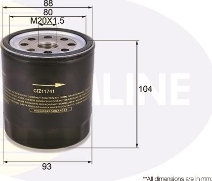 Comline CIZ11741 - Filtro olio autozon.pro