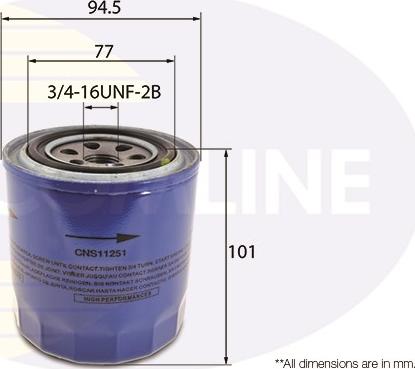 Comline CNS11251 - Filtro olio autozon.pro