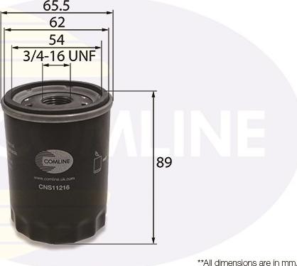 Comline CNS11216 - Filtro olio autozon.pro