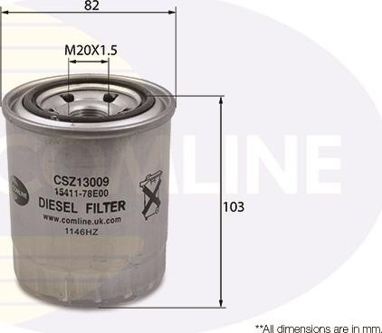 Comline CSZ13009 - Filtro carburante autozon.pro