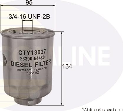 Comline CTY13037 - Filtro carburante autozon.pro