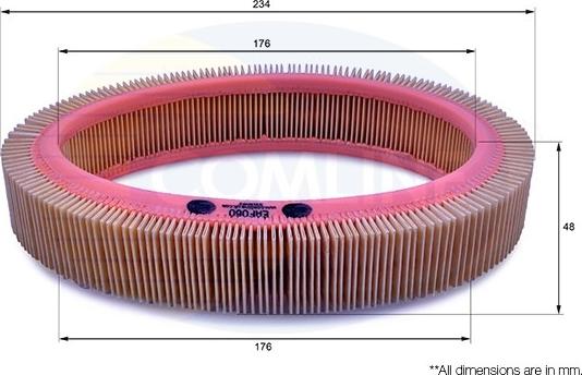 Comline EAF060 - Filtro aria autozon.pro