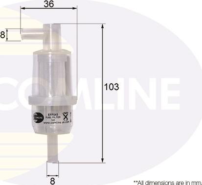 Comline EFF043 - Filtro carburante autozon.pro