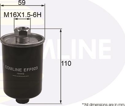 Comline EFF023 - Filtro carburante autozon.pro