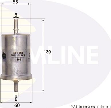 Comline EFF150 - Filtro carburante autozon.pro