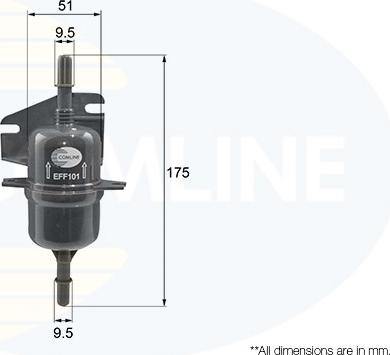 Comline EFF101 - Filtro carburante autozon.pro